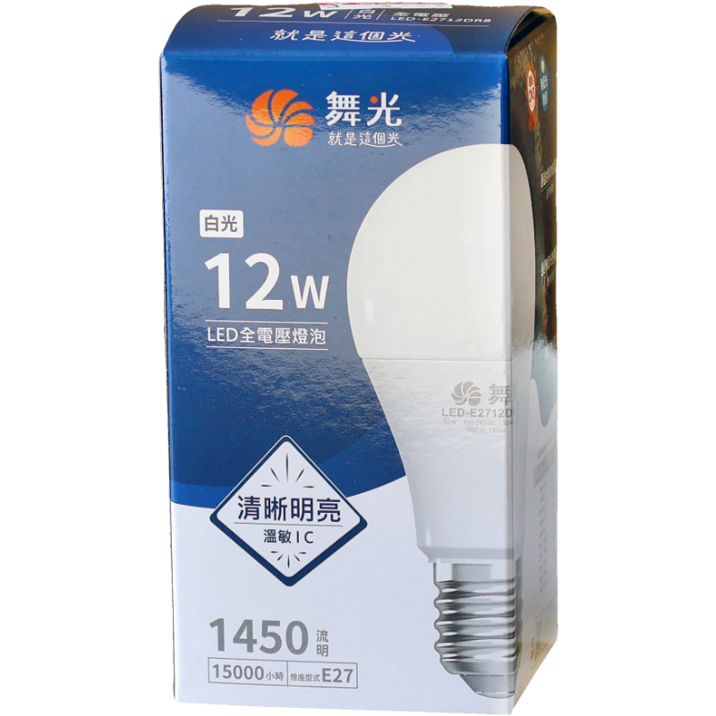 舞光12W LED燈泡(白光)