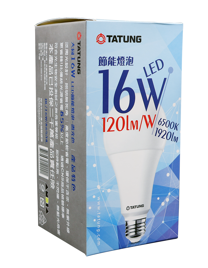 大同16W LED燈泡(白光)