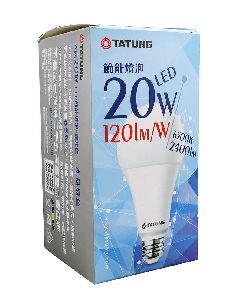 大同20W LED燈泡(白光)
